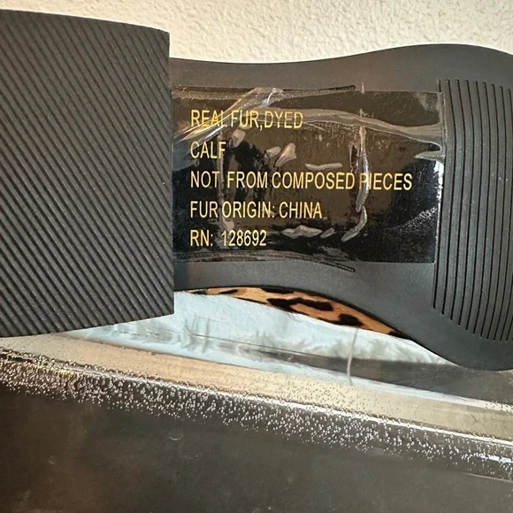 NWOT Steve Madden Jerry Leopard Print Calf Hair Pointed-Toe Ankle Booties Size 6 - Picture 8 of 10